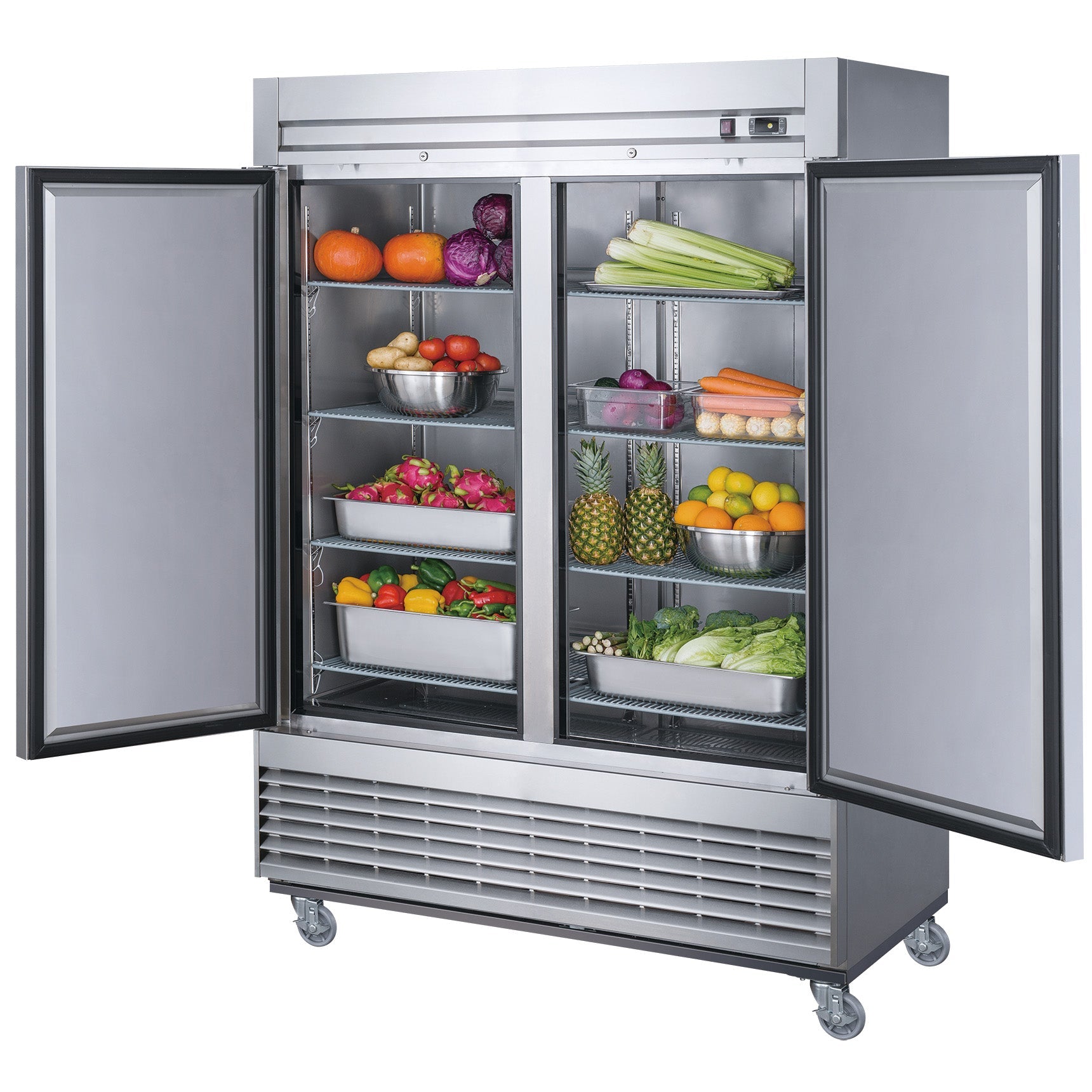 Elite Kitchen Supply's efficient and spacious commercial reach-in refrigerators, optimizing food storage.