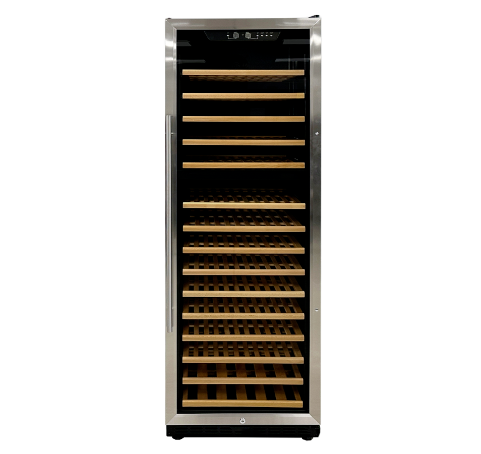 Commercial Dual Zone Wine Cooler Refrigerator, 200 Bottles