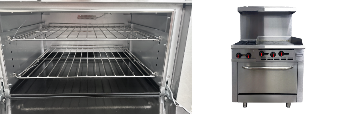 36 ins 2b24g NSF oven ranges CD-R2-24G