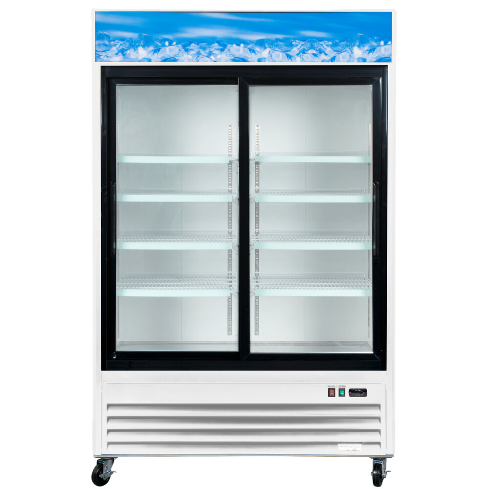 G1.2YBM2F NSF Two glass door refrigerator slide