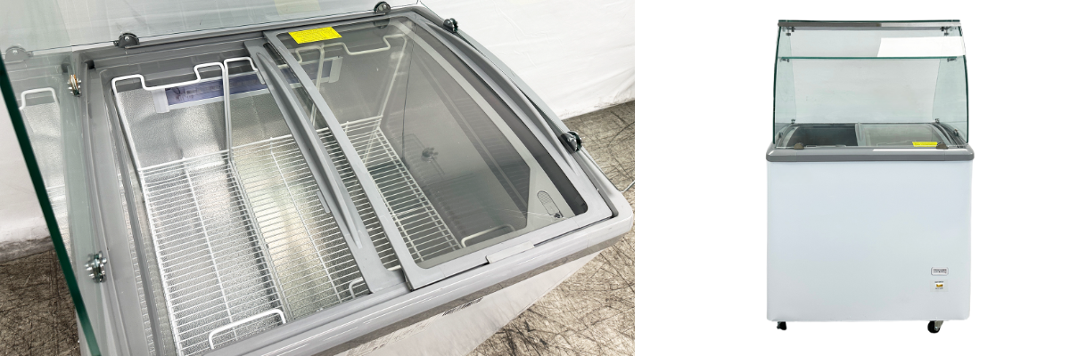 NSF 50 inch Gelato Ice Cream Freezer SD451S with glass