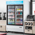 G1.2YBM2F NSF Two glass door refrigerator slide