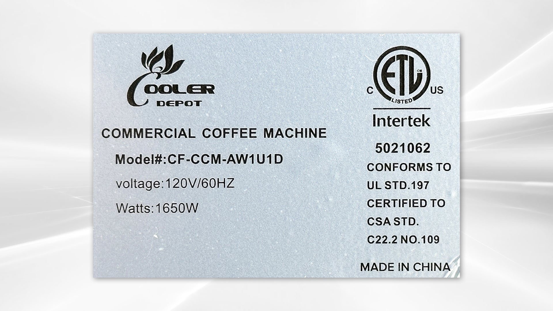 NSF Commercial Automatic coffee machine 12 Cup AW1U1D