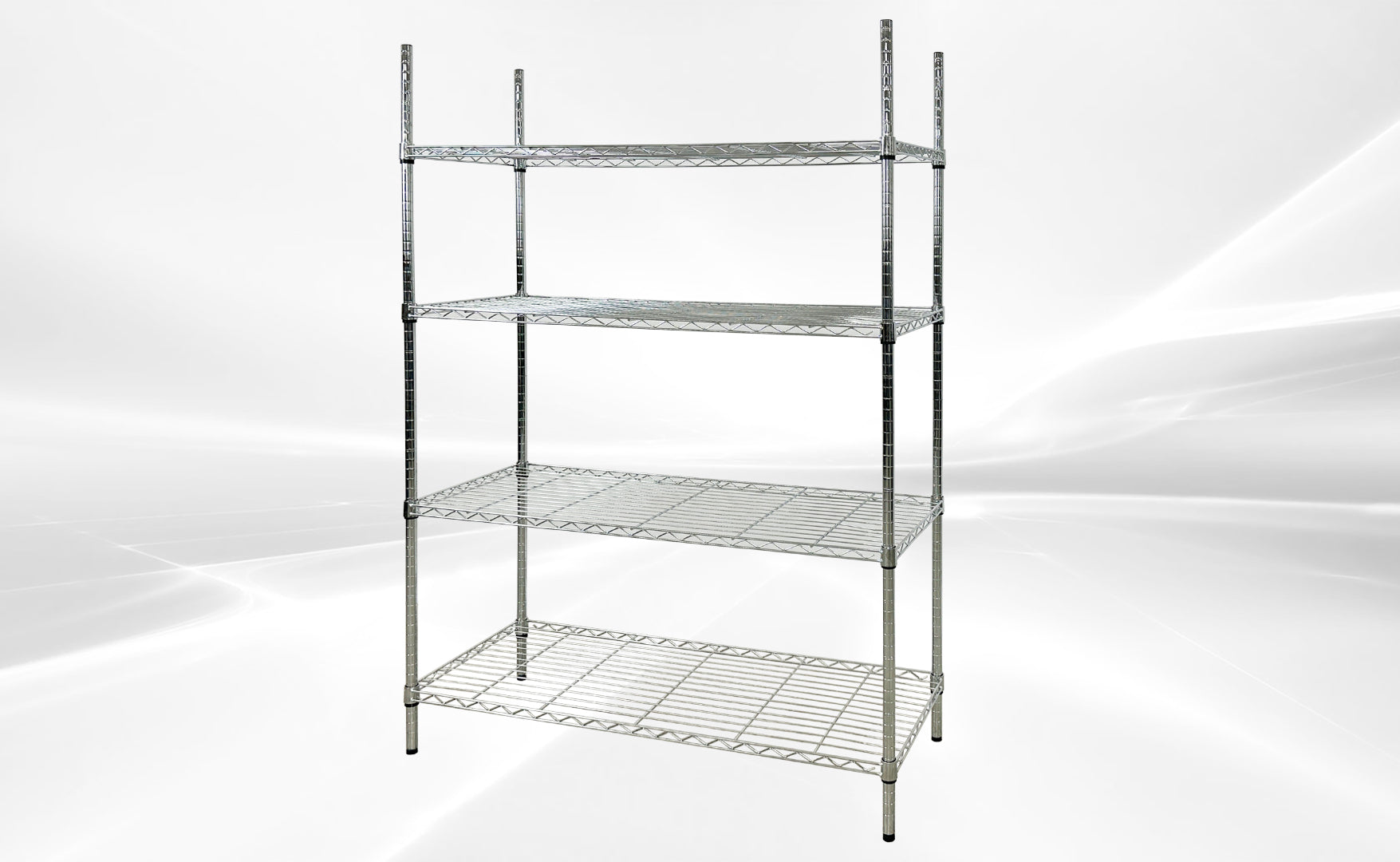 NSF H71xW48xD18 4 Tier Wire Shelving