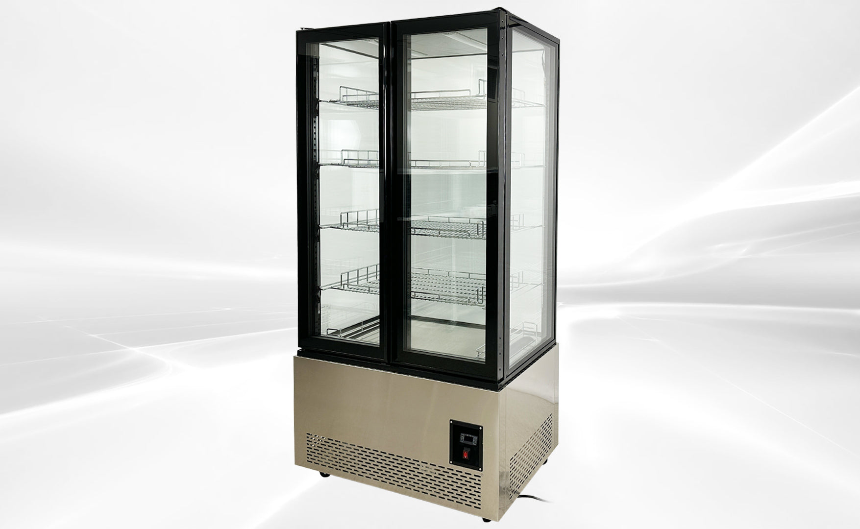 NSF 4 Sided Glass Standing Freezer DL-600F