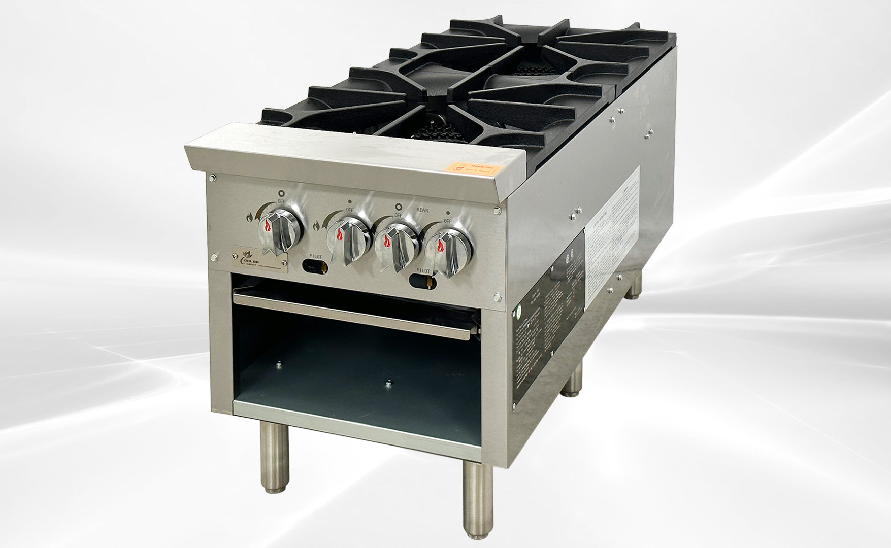 NSF 18 inches Stock Pot Range 2 Burners CCSPA2