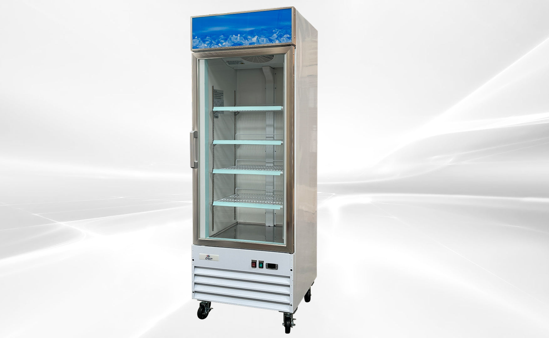 NSF One glass door freezer SS door D368BMF