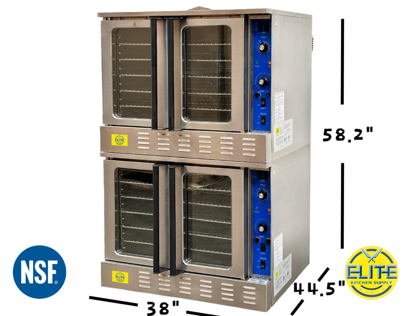 NSF Double Deck Electric Convection Oven 240V 1P COE2