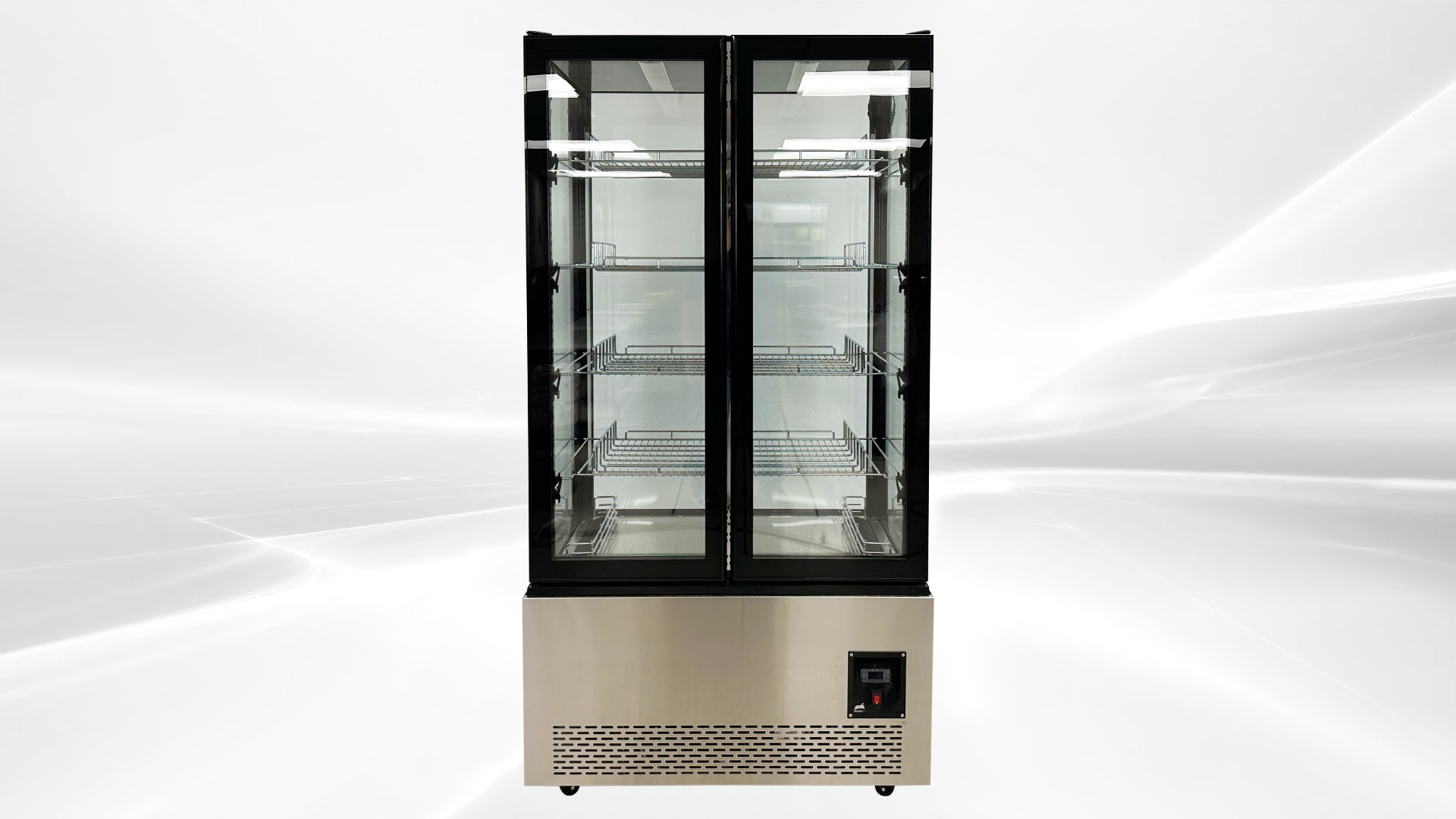 NSF 4 Sided Glass Standing Freezer DL-600F