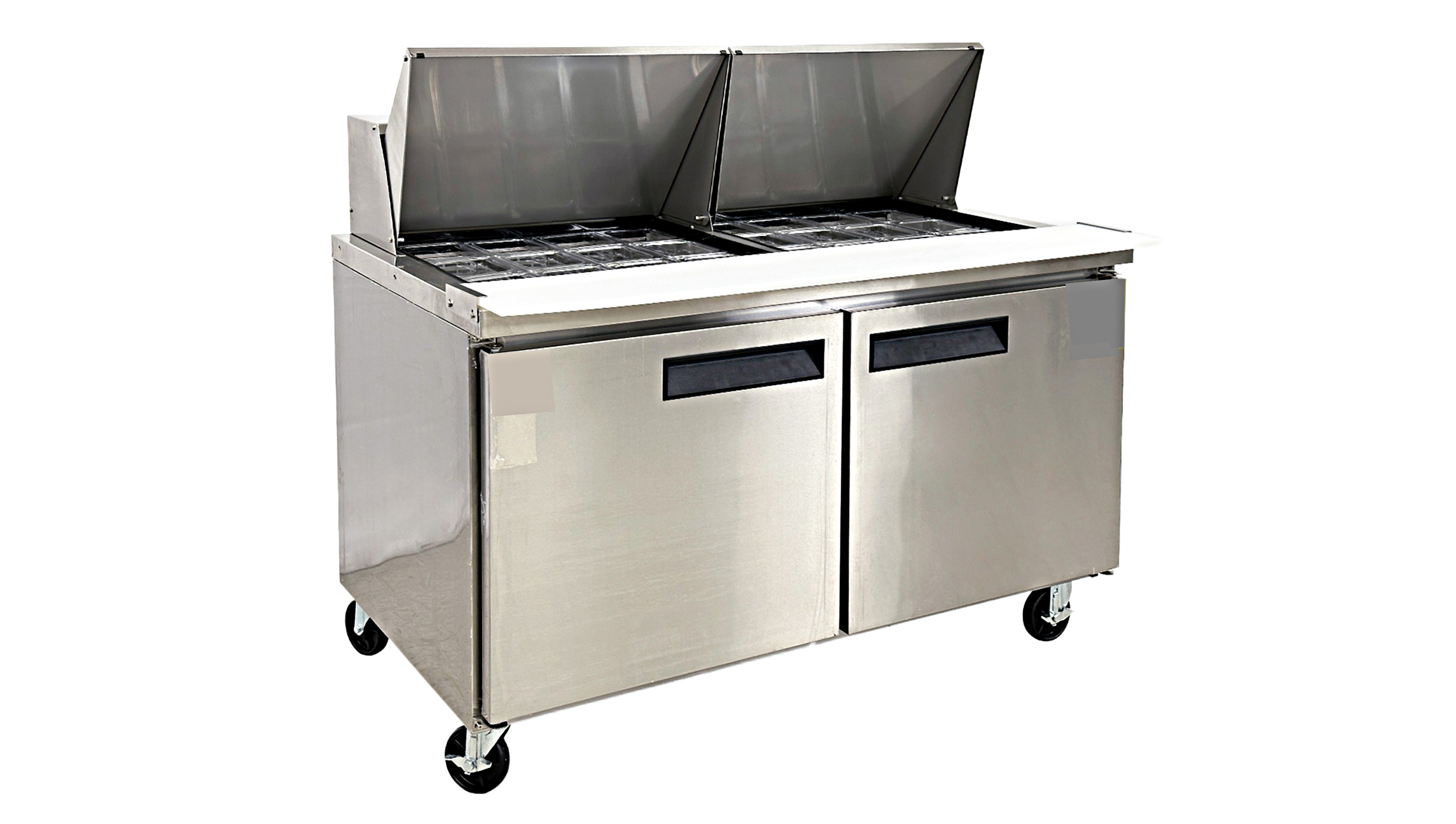 NSF Sandwich Prep Table mega Top Two door CSP60M