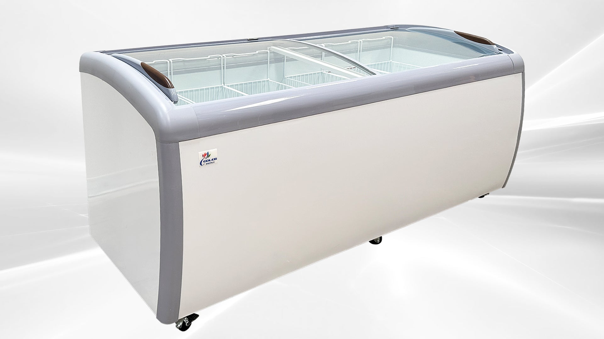 NSF 72 inchs Curved Lid Chest Glass Freezer XS-560YXL