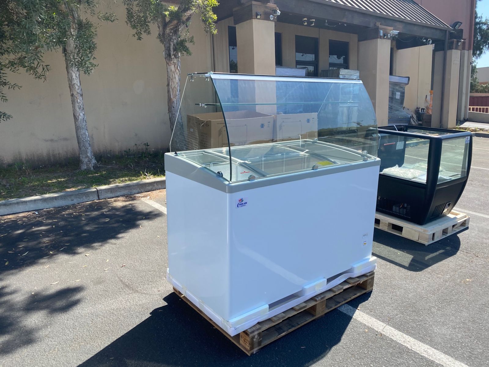 NSF 50 inch Gelato Ice Cream Freezer SD451S with glass