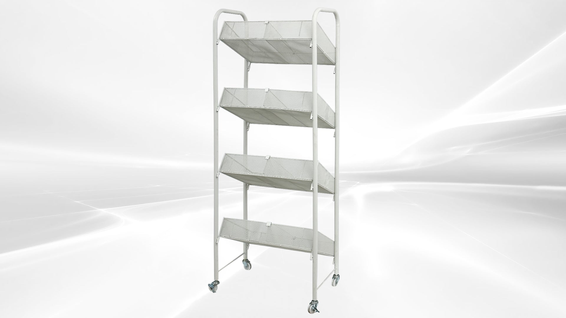 4-Tier Metal Wire Retail Floor Display Candy Rack DW4