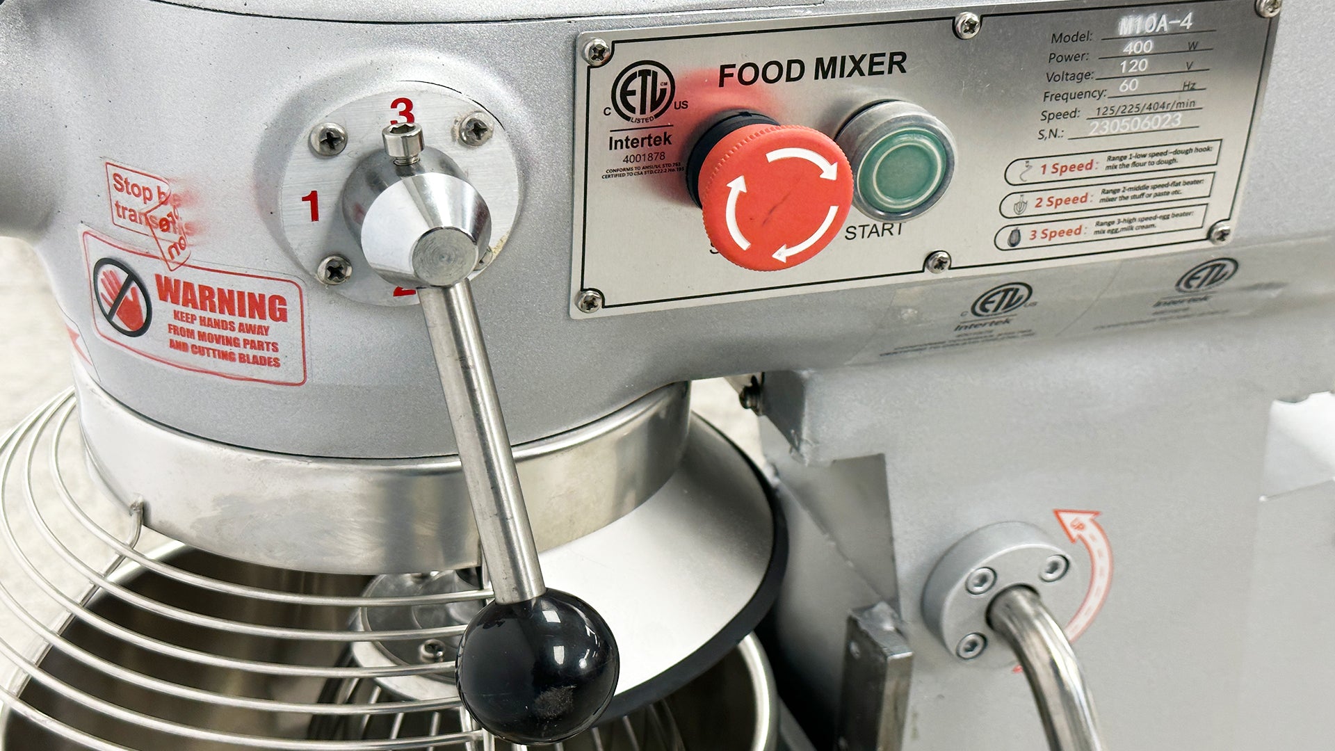 NSF 10 qt Bakery Dough Mixer M10A-4