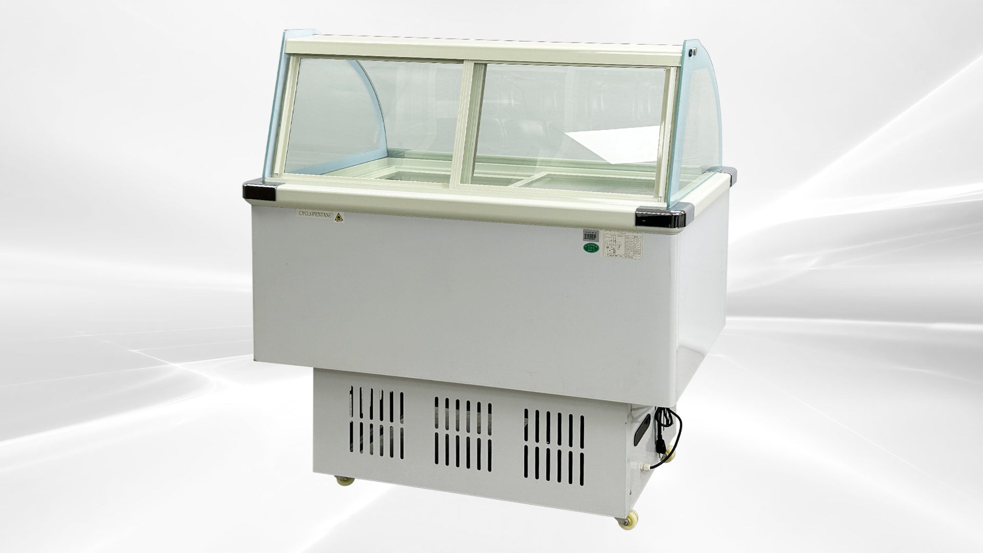 12 pan Ice Cream Gelato Display Dipping Cabinet freezer QBQ-188