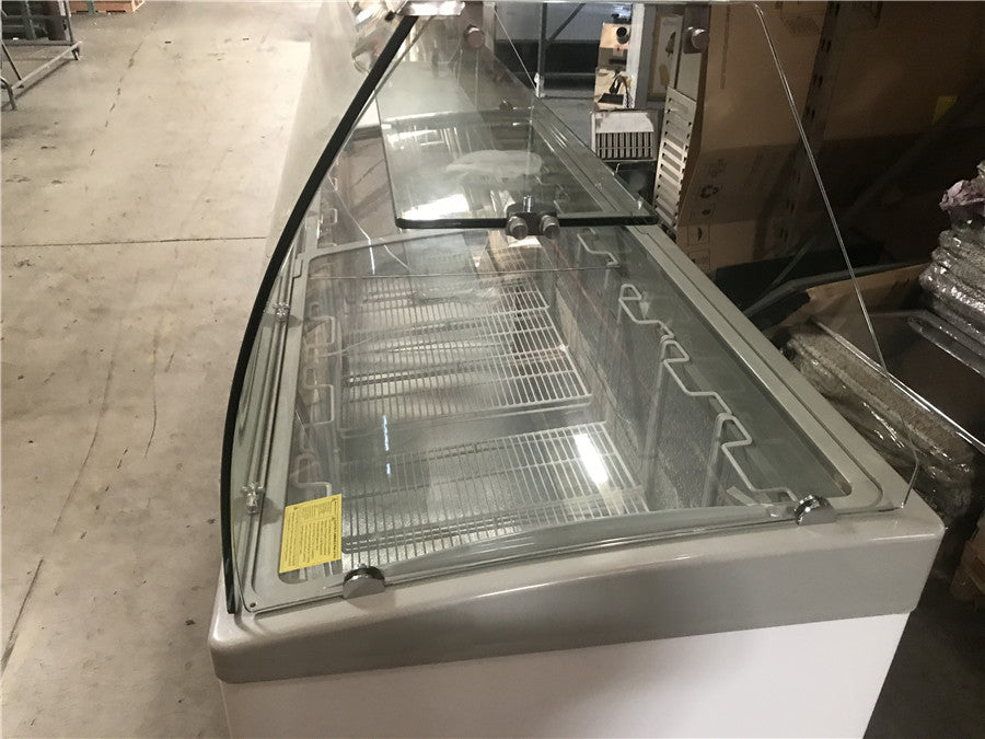 NSF 72 ins Gelato Ice Cream Freezer SD651S with glass