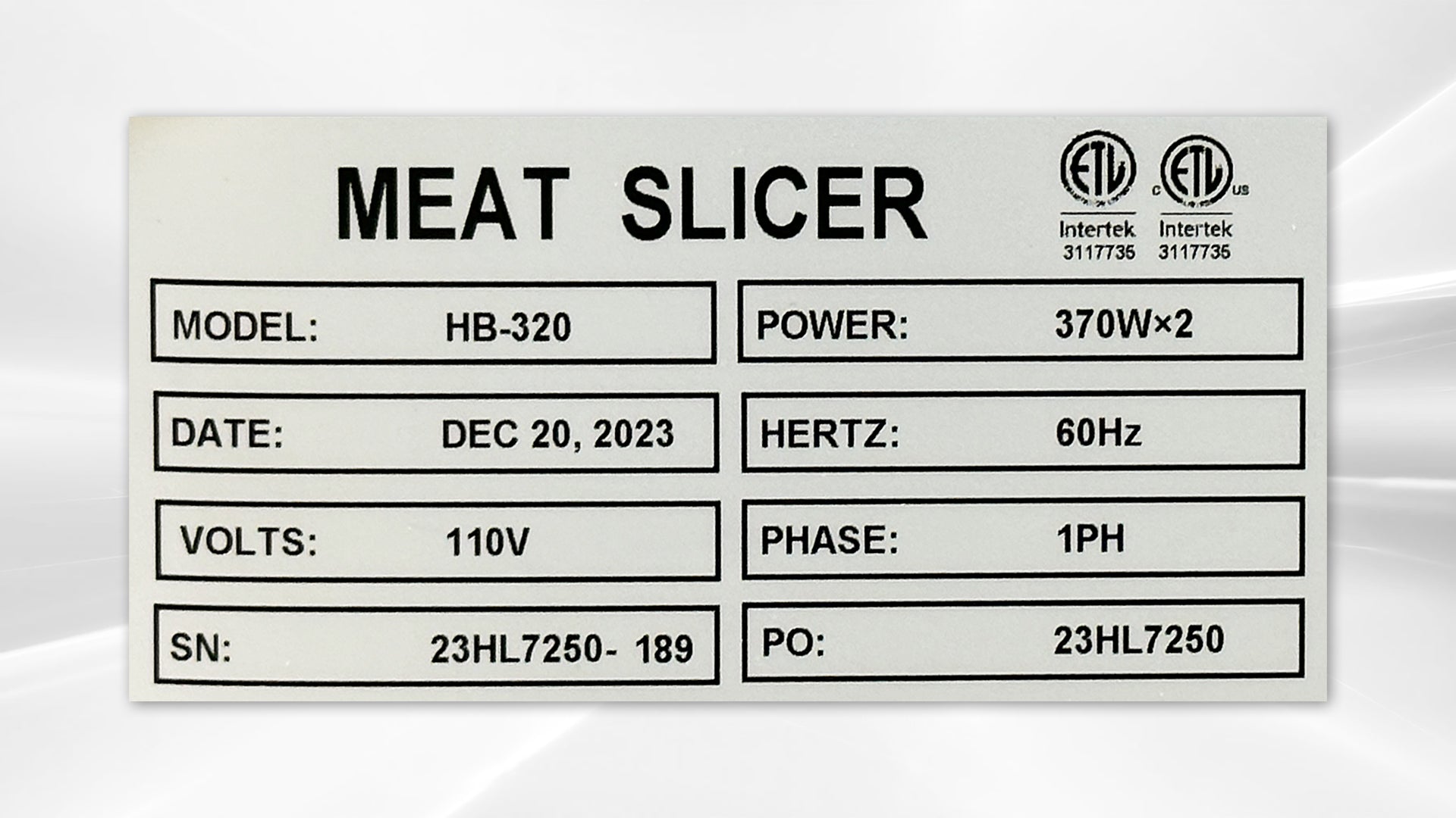 NSF 13 ins fully auto automatic Meat Slicer HB-320