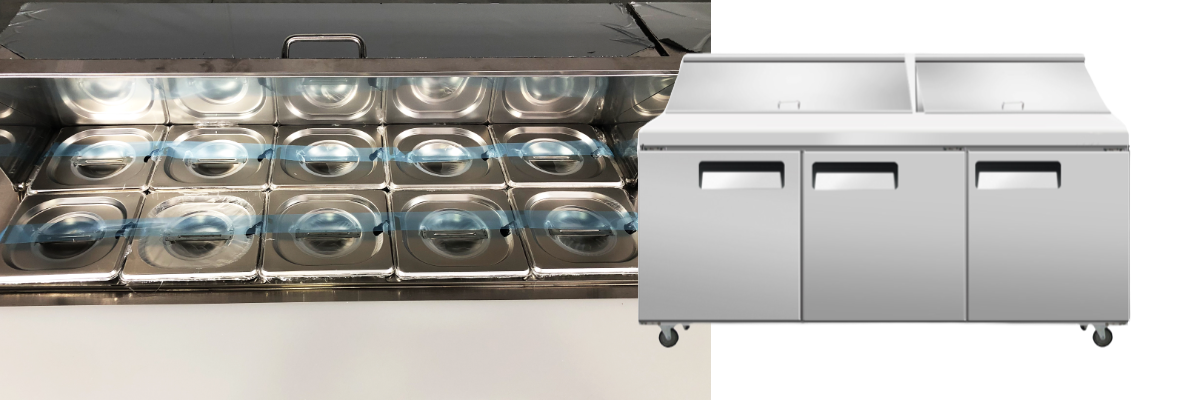 NSF 72 ins Stainless Steel Combination Cocktail Station BS361224