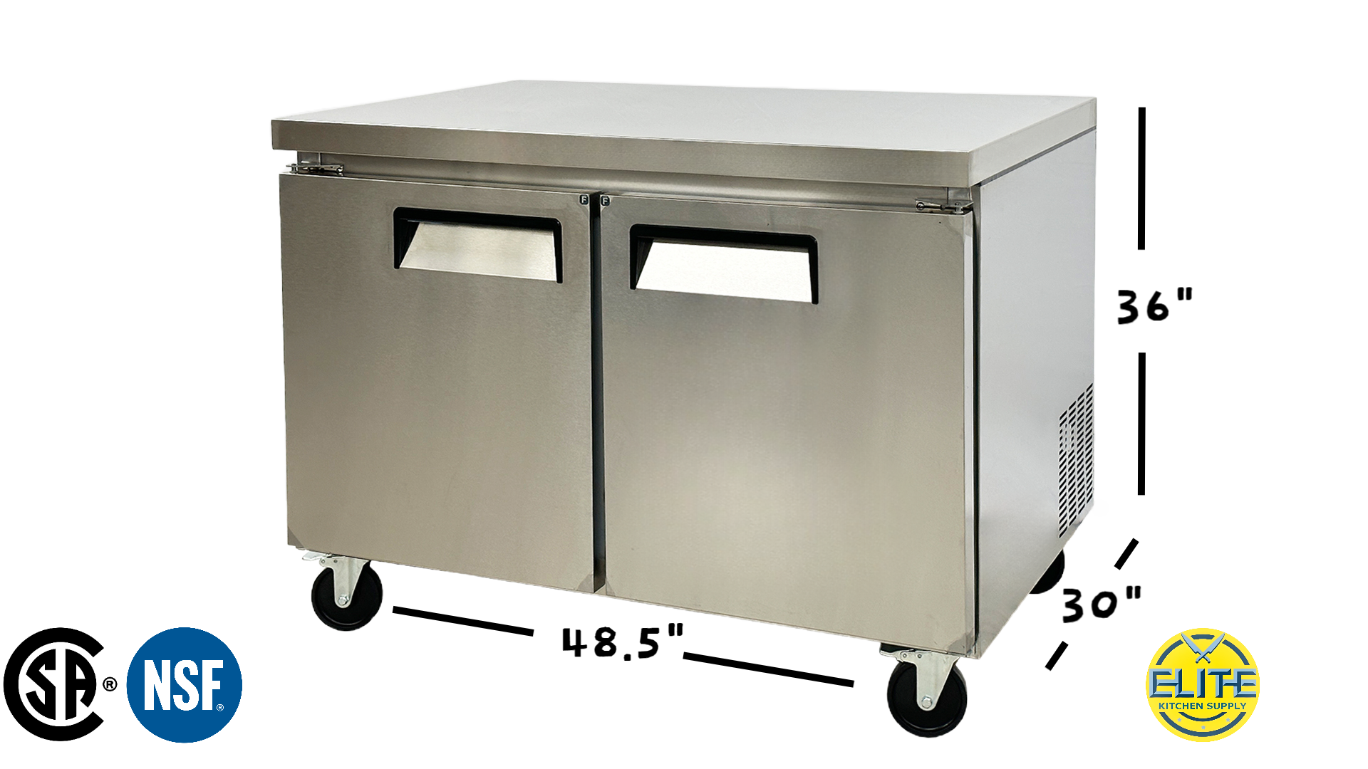 NSF Commercial 48 inches Worktop Freezer AUF-12376