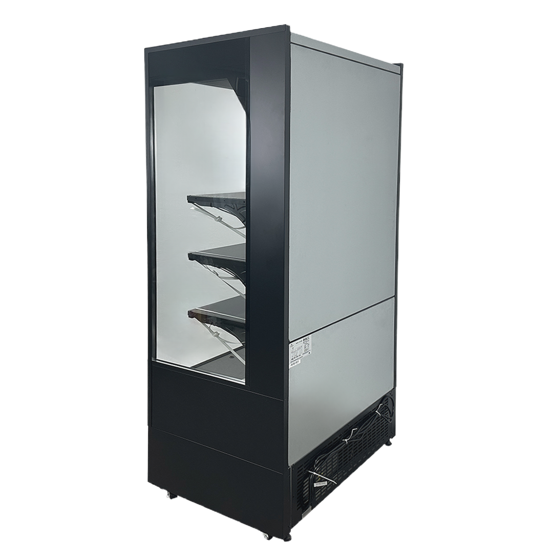 40 in Black Vertical Open Air Display Merchandisers NSF BLF1066