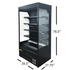 40 in Black Vertical Open Air Display Merchandisers NSF BLF1066