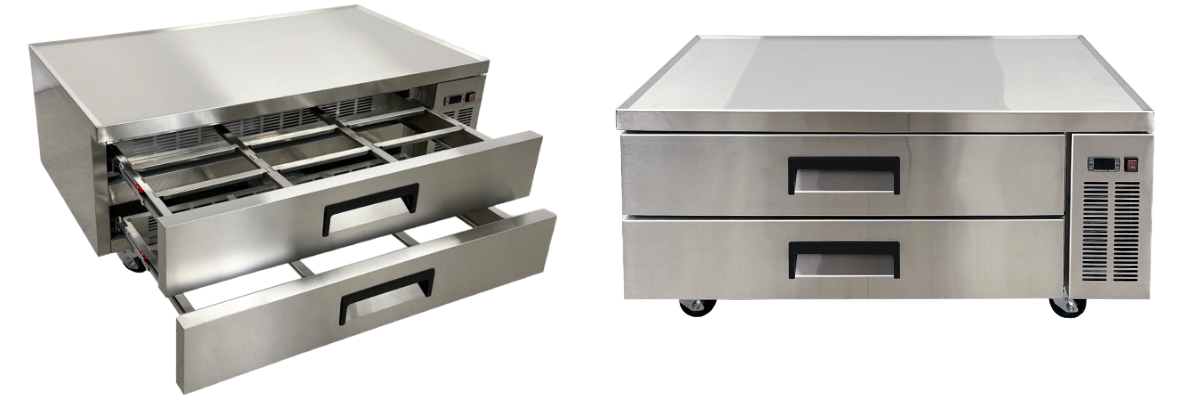 NSF stainless steel refrigerator Chefs Base CB52