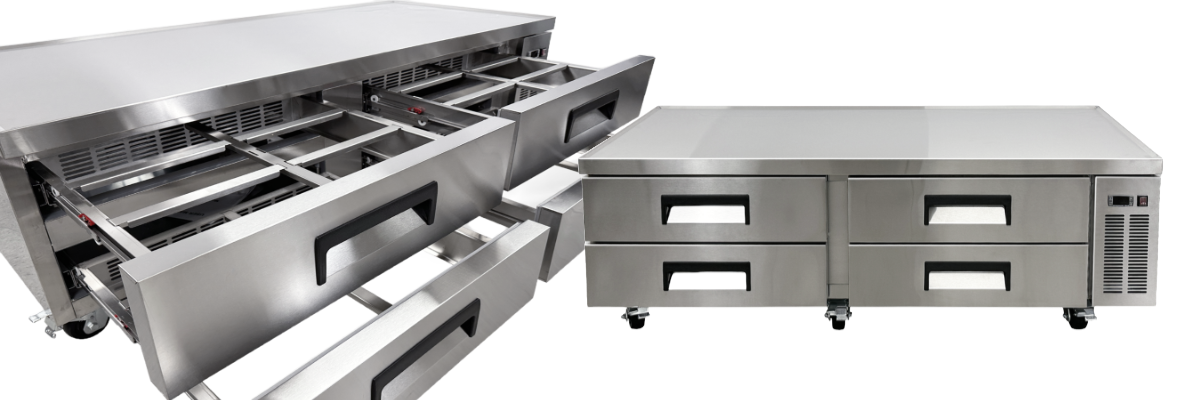 NSF Refrigerated 4 Drawers Chefs Base CB72