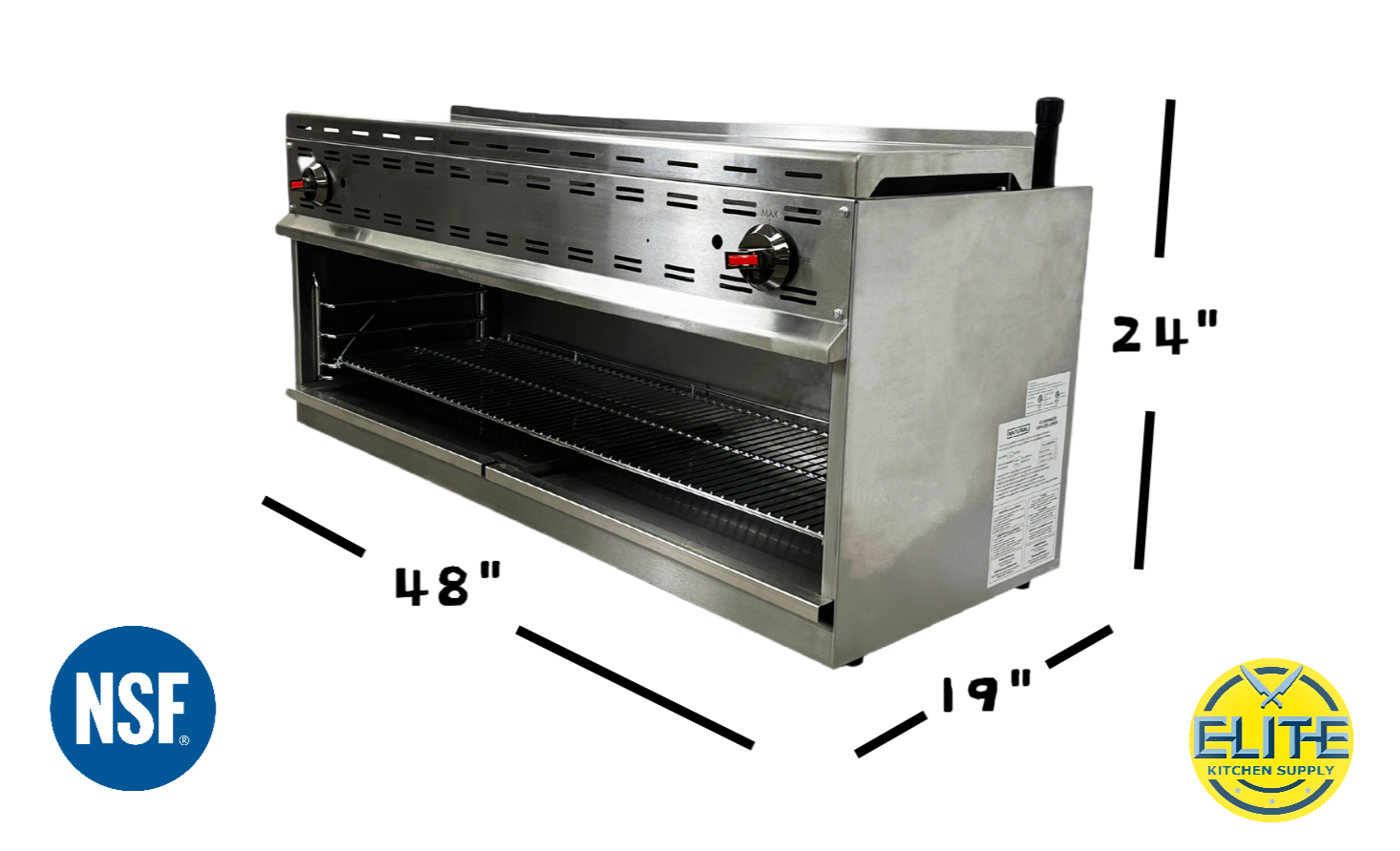 NSF 48 ins Gas cheese melter broiler CD-CM48