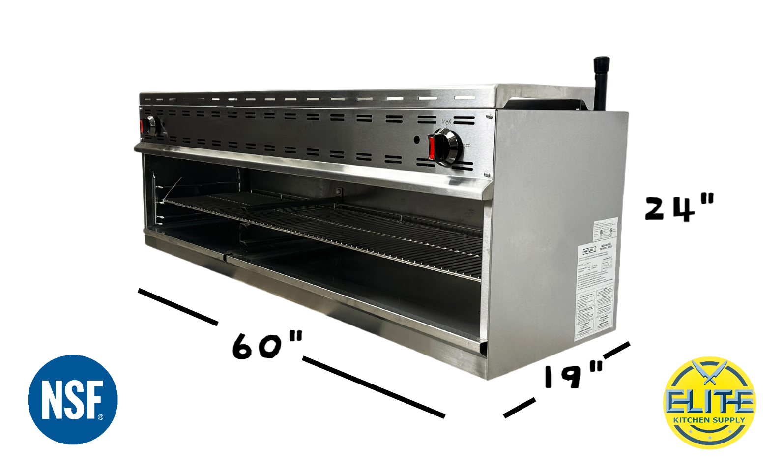 NSF 60 ins Gas cheese melter broiler CD-CM60