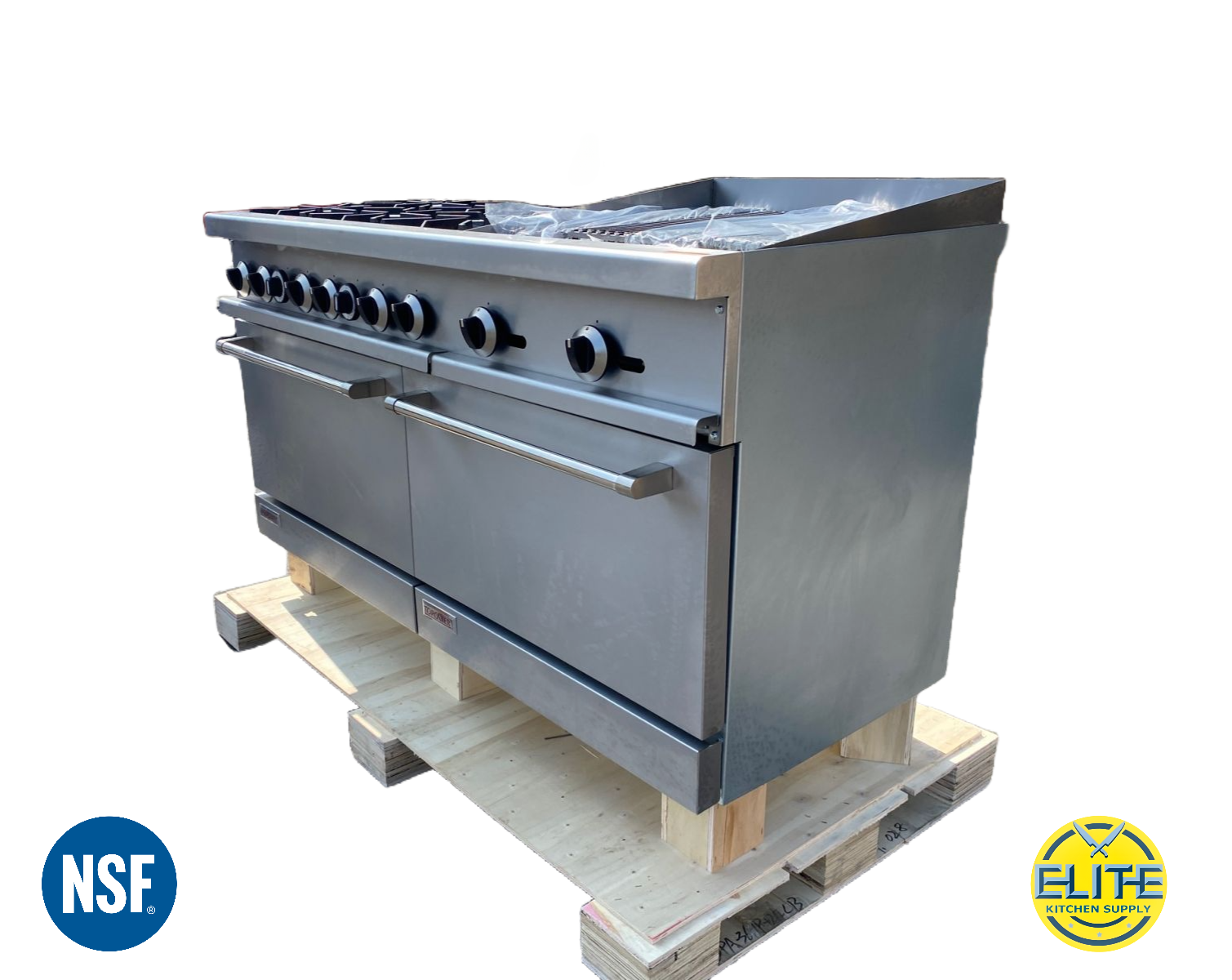 60 inches Hot plate Broiler Oven Range NSF CD-R6-24CB