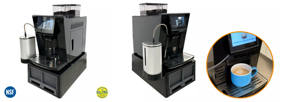 NSF 20-Cup Black Fully Automatic Espresso Coffee Machine 8x