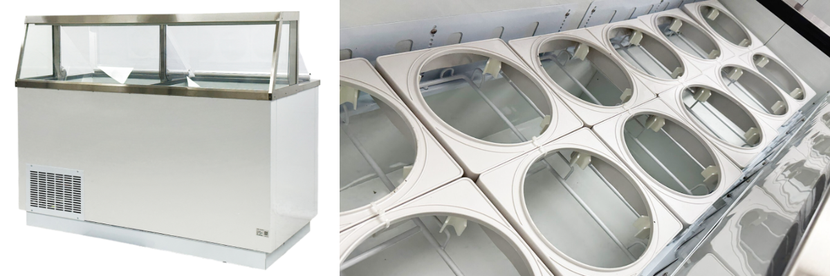 NSF 68 ins Gelato Ice Cream Cabinet Freezer DPC 66HC