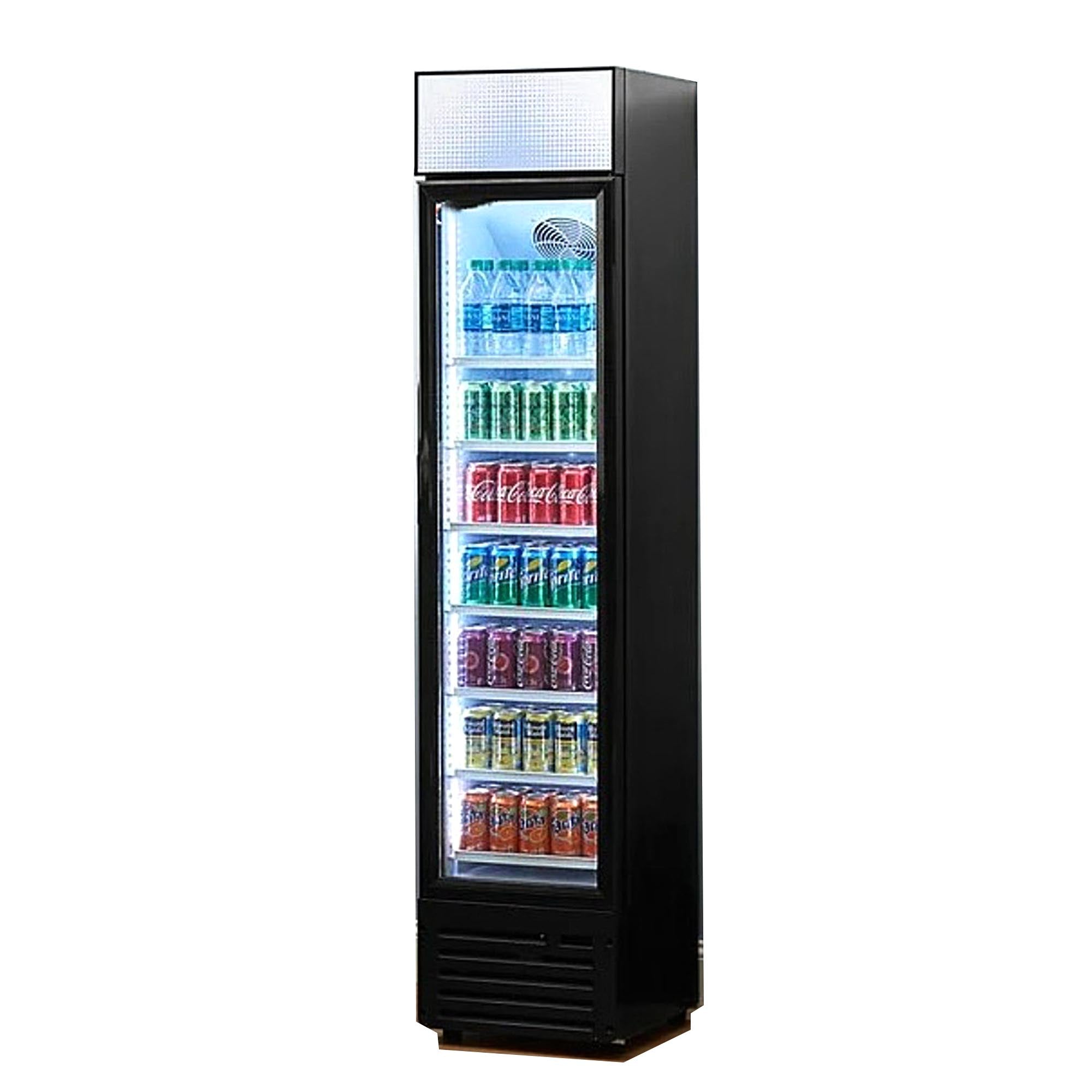 SC105B NSF Commercial Narrow glass door refrigerator