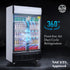 NSF 36 in two glass door upright refrigerator CLG-400BF