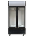 NSF 36 in two glass door upright refrigerator CLG-400BF