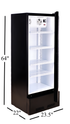 NSF 64 inch high glass door refrigerator LC320A