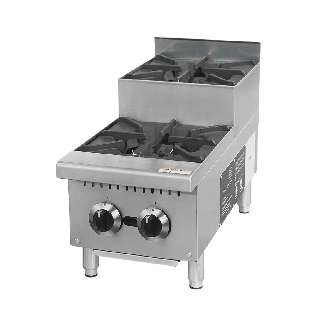 NSF 12 ins two burner Step hotplate TC-HP12-S