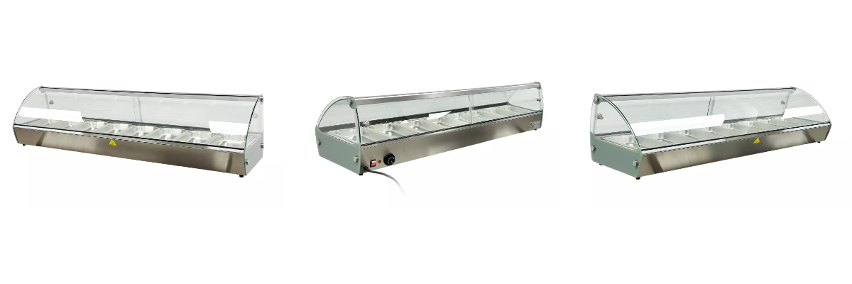Countertop Heated Display Case 8 pan hot food RTR8