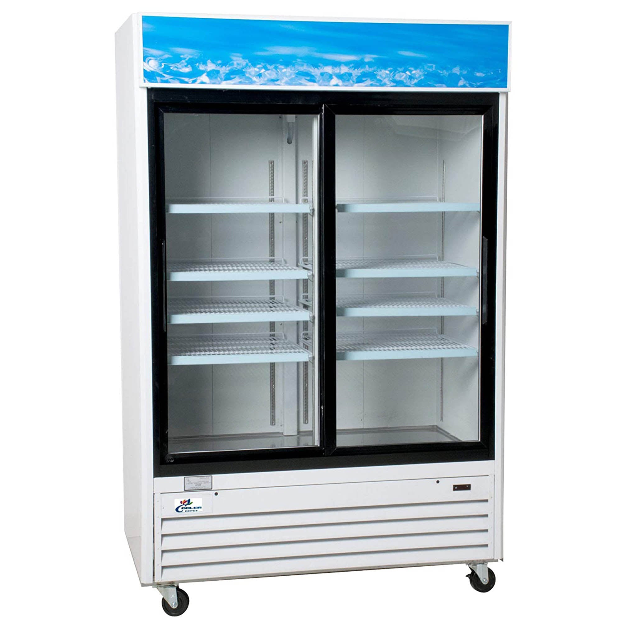 G1.2YBM2F NSF Two glass door refrigerator slide