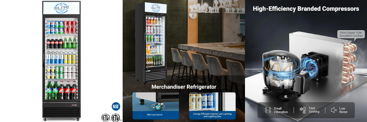 GDC-14 NSF One Glass Door Refrigerated Display Cooler