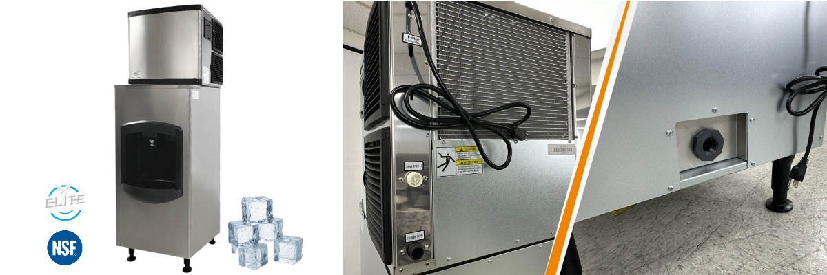 HD-130B NSF 350 lbs Hotel Ice Maker Dispenser Air Cooled