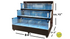 80 inches Sea Water Seafood Lobster Display Case HL80