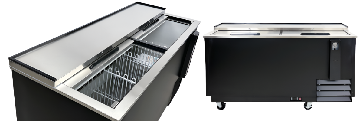 NSF 65 ins Black Horizontal Beer Bottle Cooler JBC-65