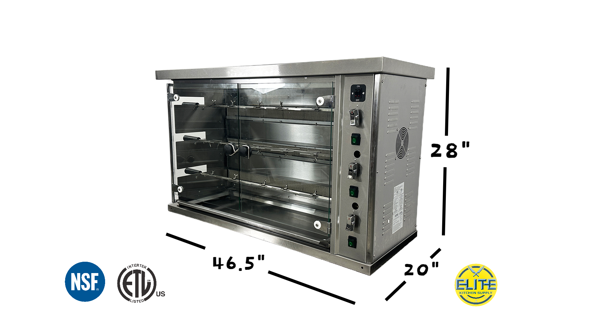 NSF 15 Chicken Rotisserie Machine Oven KJ-3