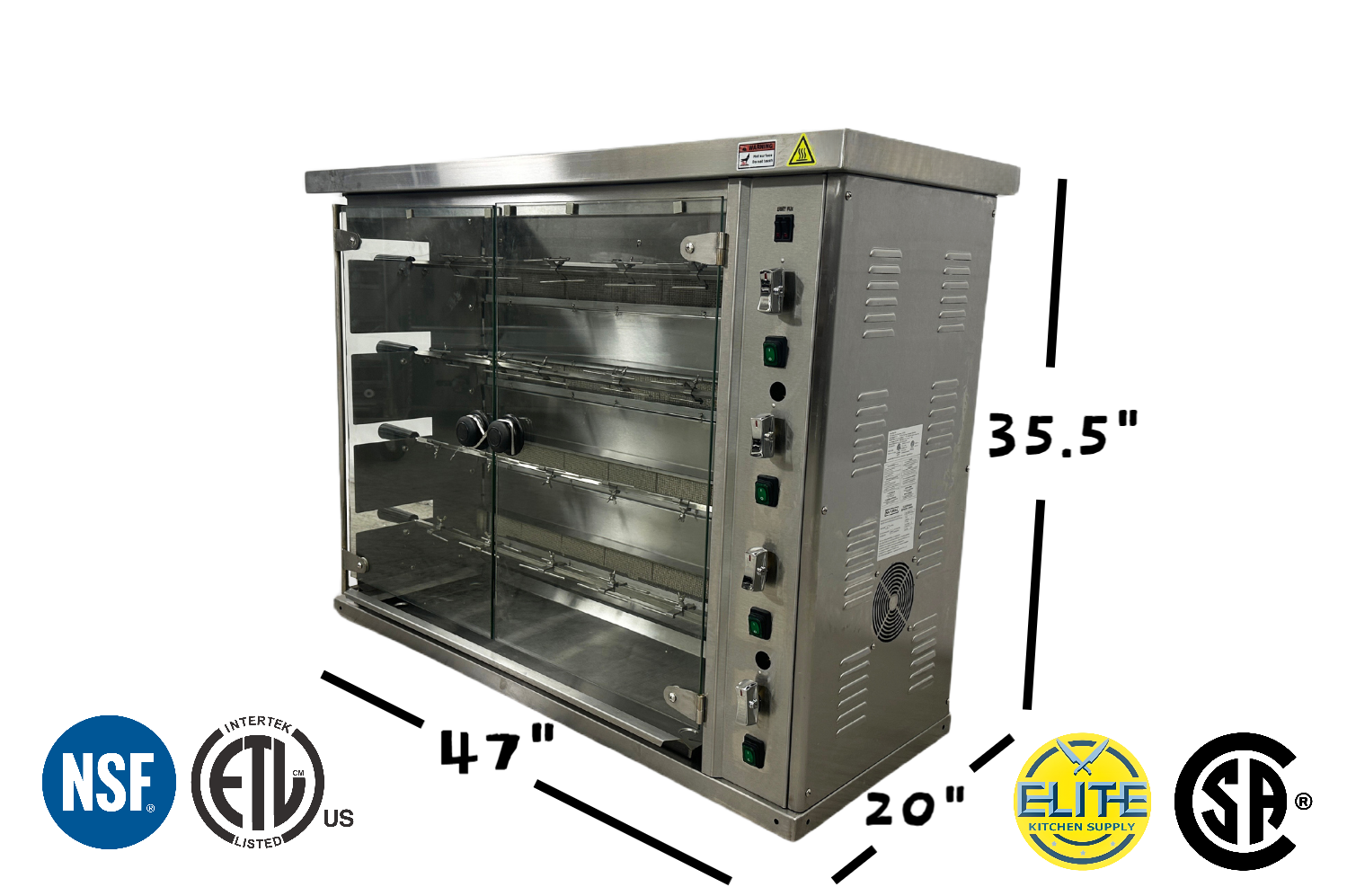 NSF 20 Chicken Heavy-Duty Rotisserie Machine KJ-4