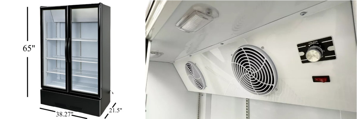 NSF 39 ins Commercial Merchandising door cooler LC-600