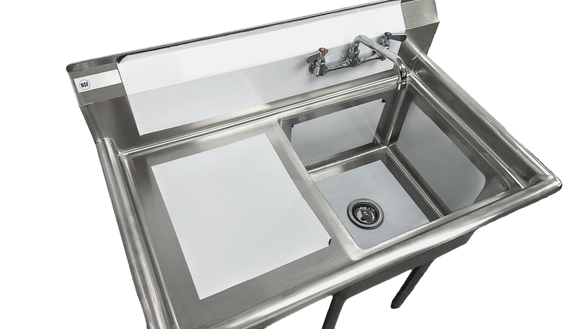 18 ins left one compartment sink NSF S1T181812-18L-318