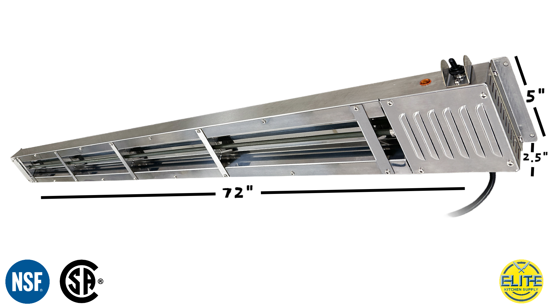 NSF 72-Inch Electric Strip Heater Food Warmer SW72