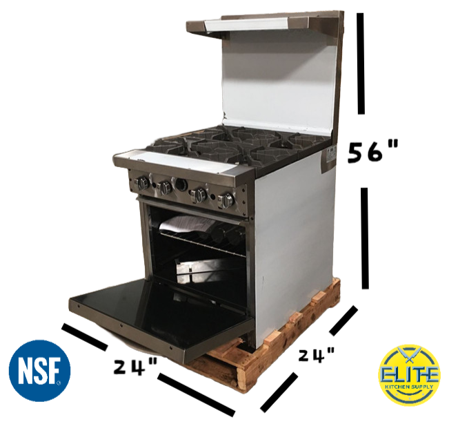 NSF 24 ins gas oven range made in USA