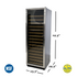 NSF 150 - 200 One Zone Wine Cooler refrigerator WI168S